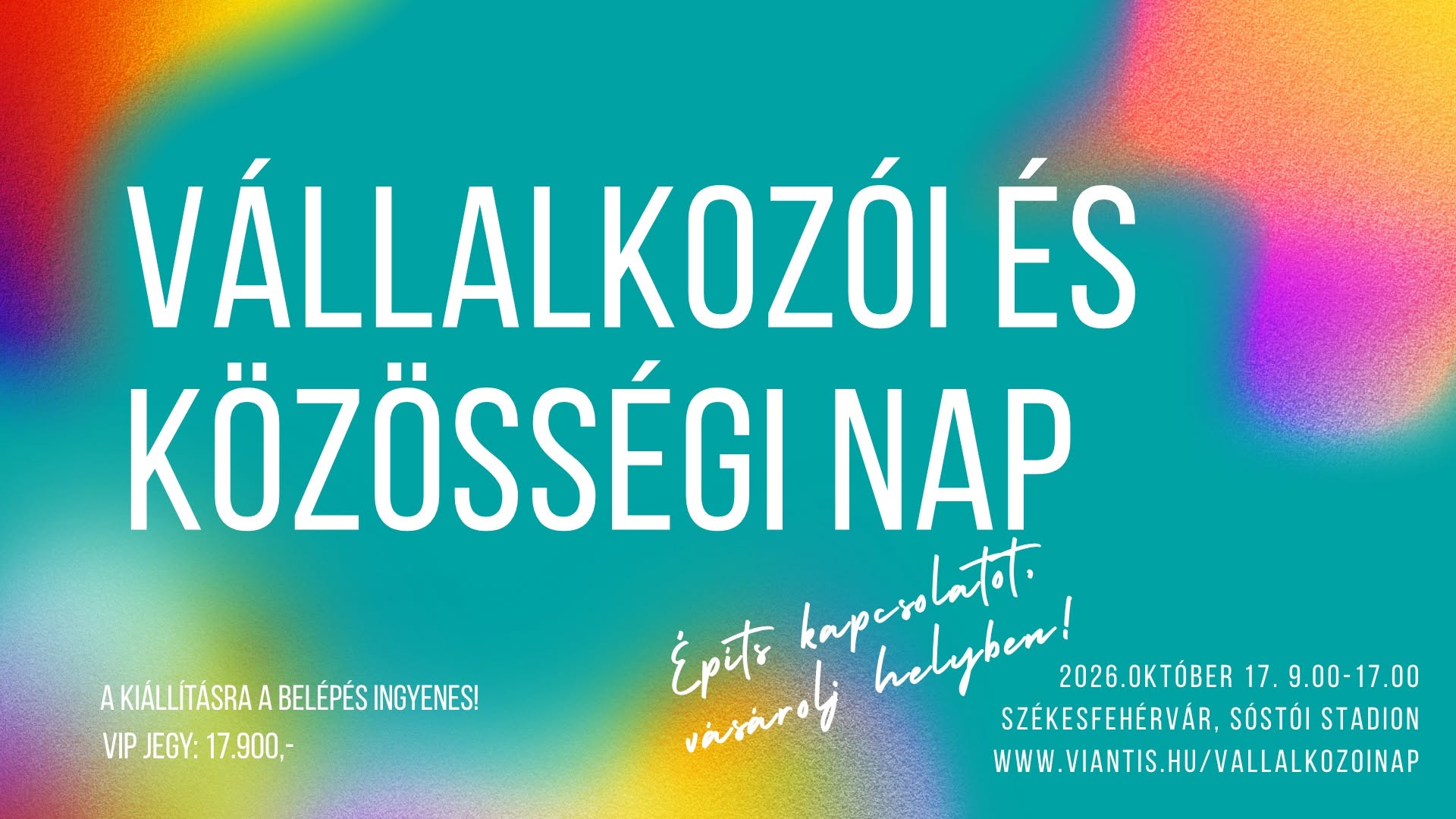 I. Vállalkozói és Közösségi Nap október 17-én a Sóstói Stadionban
